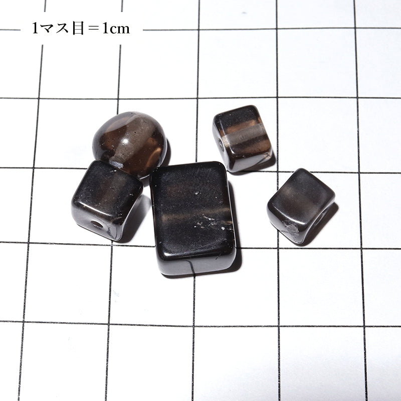 アグニマニタイト＜インドネシア産＞　5個入り　角ビーズ [co-g2987]