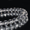 Natural Quartz Crystal Bracelet (Brazilian), Polished in Yamanashi, 128 Hand-Cut Facets [co-g1427]