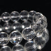 Natural Quartz Crystal Bracelet (Brazilian), Polished in Yamanashi, 128 Hand-Cut Facets [co-g1427]