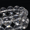 Natural Quartz Crystal Bracelet (Brazilian), Polished in Yamanashi, 128 Hand-Cut Facets [co-g1427]