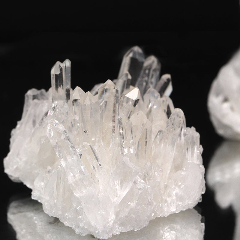 【数量限定】ミニクラスター　水晶＜四川省産＞　小セット　約200g　詰め合わせ　ランダム発送  [co-g1782]