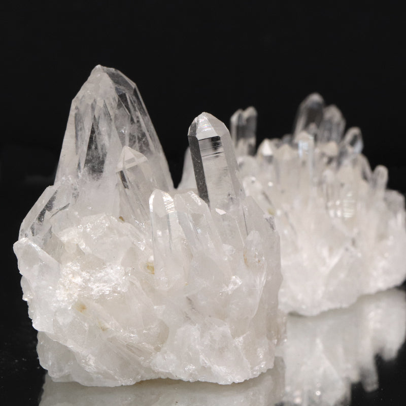 【数量限定】ミニクラスター　水晶＜四川省産＞　小セット　約200g　詰め合わせ　ランダム発送  [co-g1782]