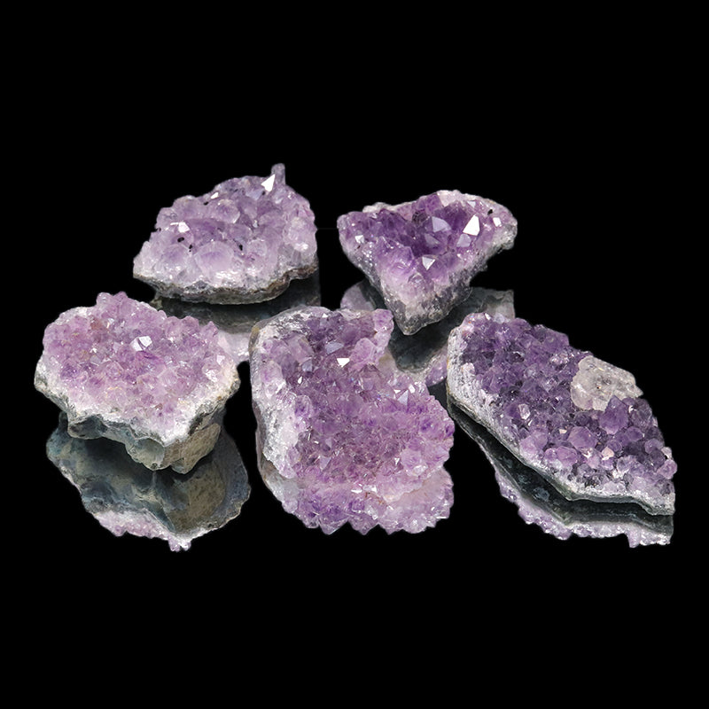 【数量限定】ミニクラスター　アメジスト＜ウルグアイ産＞ 　約144g　詰め合わせ　ランダム発送  [co-g1784]