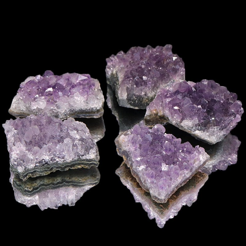 【数量限定】ミニクラスター　アメジスト＜ウルグアイ産＞ 　約144g　詰め合わせ　ランダム発送  [co-g1784]