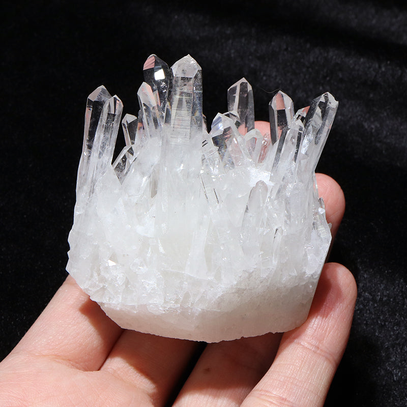 クラスター　四川省水晶＜中国/四川省産＞　約125～130g　ランダム発送  [co-g1788]