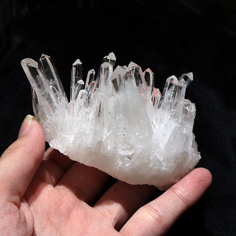 クラスター　四川省水晶＜中国/四川省産＞　約170～175g　ランダム発送  [co-g1790]