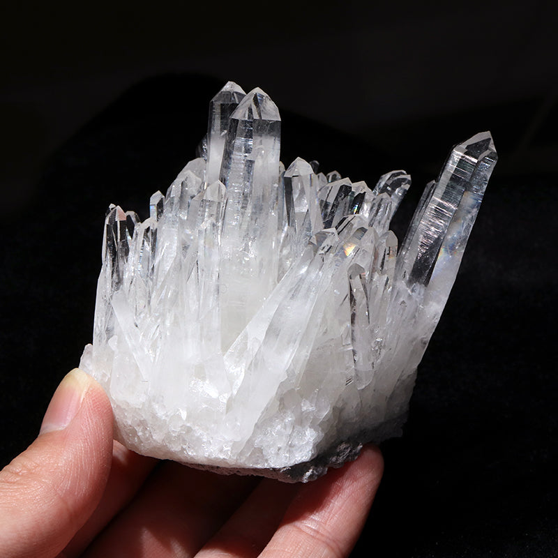 クラスター　四川省水晶＜中国/四川省産＞　約185g　ランダム発送  [co-g1791]