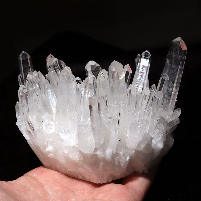 クラスター　四川省水晶＜中国/四川省産＞　約380g　ランダム発送  [co-g1794]