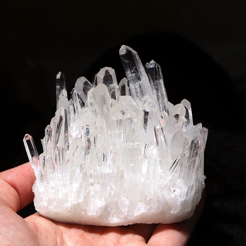 クラスター　四川省水晶＜中国/四川省産＞　約375g　ランダム発送  [co-g1793]