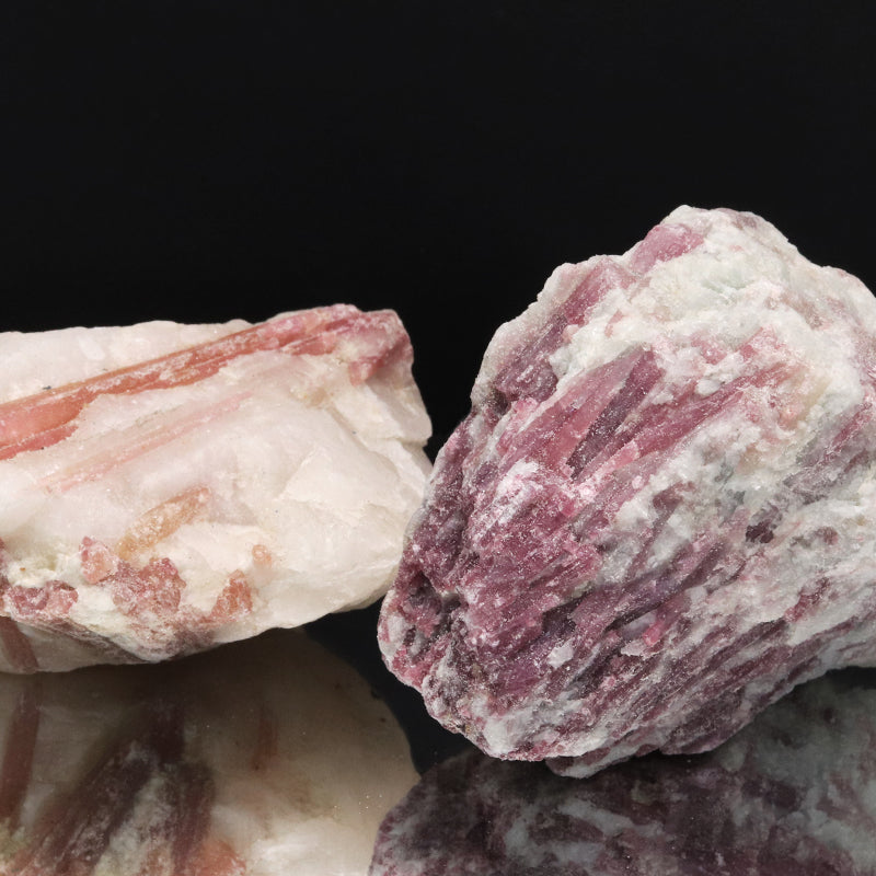 Pink Tourmaline Rough Stone (Brazil) Approx. 390-410g, Random Shipment [co-g1802]