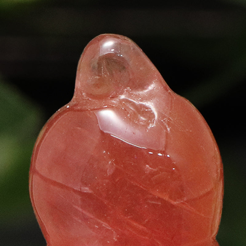 【一点物】彫り物　ピンクトルマリン＜ブラジル産＞　瓢箪　約10.2×17.0mm [co-g0925]