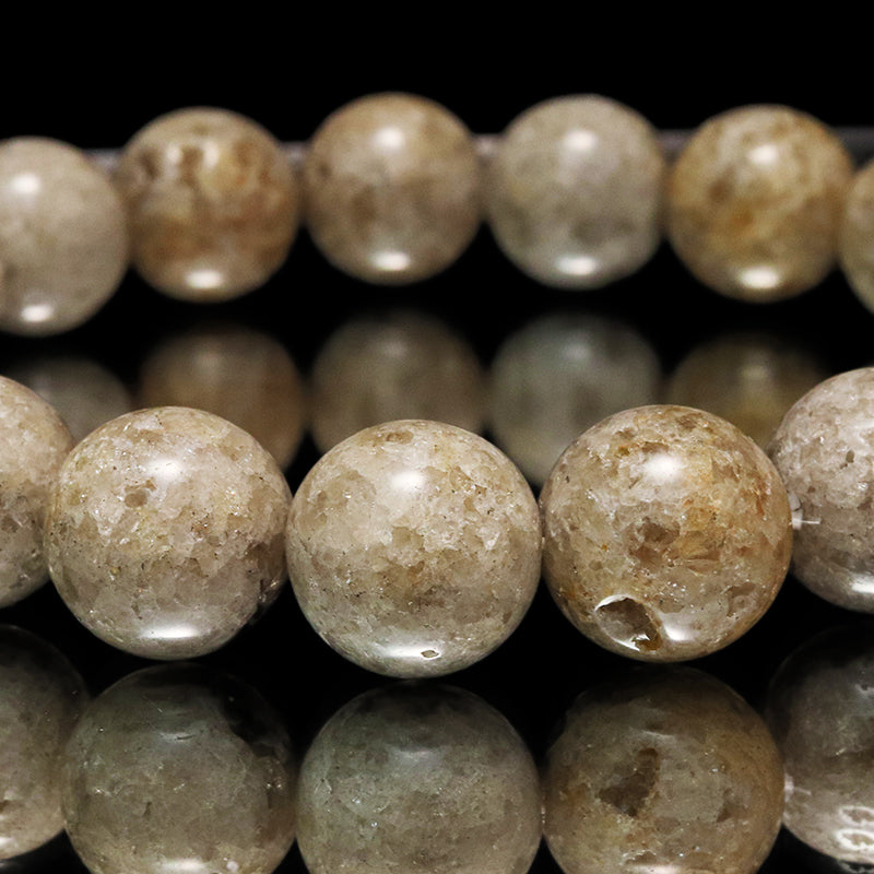 【日本銘石】ブレス　宮崎ニニギ水晶＜宮崎県産＞　ジオードタイプ　丸  [br-g8138]