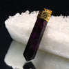 Sugilite Pendant Top (South African) Point Shape, Silver 925 Gold [co-g1828]