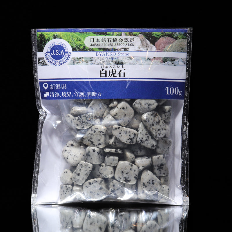 【日本銘石】白虎石＜新潟県産＞　さざれ　約100g [co-g2531]