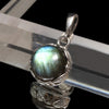 Get 30% off when you purchase 10 or more eligible items. Automatic discount at checkout. Labradorite Pendant Top from Madagascar, approximately 13mm, stainless steel, silver [co-g0955]