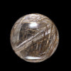 [Sold individually] [No discounts] Silver Rutile Beads (Brazil) Round with Hole [co-g0966]