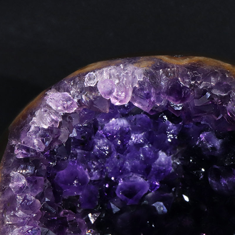 【1/19まで水瓶座星座石20％OFF(決済時に自動割引)】【動画】【一点物】ジオード　アメジスト　エッグ型　ウルグアイ産　[co-g1866]