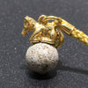 [Japanese Famous Stone] Zodiac Strap, Horse (Horse), Round, Approx. 12mm, 5 Designs [co-g1872]