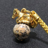 [Japanese Famous Stone] Zodiac Strap, Horse (Horse), Round, Approx. 12mm, 5 Designs [co-g1872]
