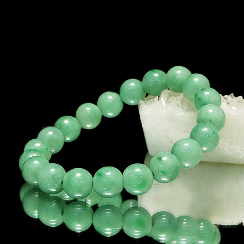ブレス　翡翠＜ミャンマー産＞　丸　約10mm  [co-g1875]