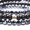 【ことほぎ】STONE DRESS　形状記憶ブレス　テラヘルツ×北投石　丸×カット約4mm　日本製   [co-g2544]