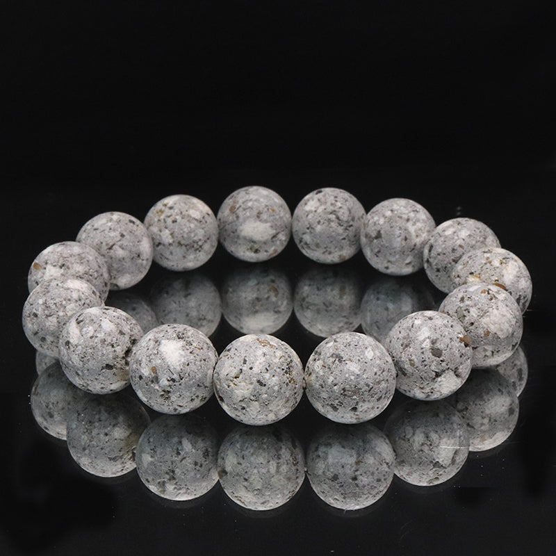 【日本銘石】ブレス　医王石＜石川県産＞　丸  [br-g8109]