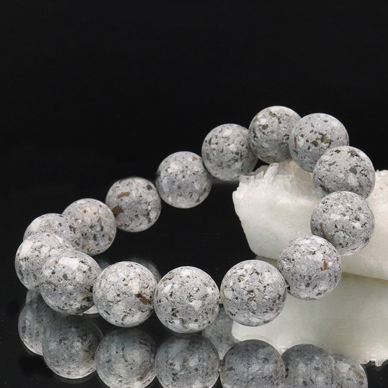 【日本銘石】ブレス　医王石＜石川県産＞　丸  [br-g8109]