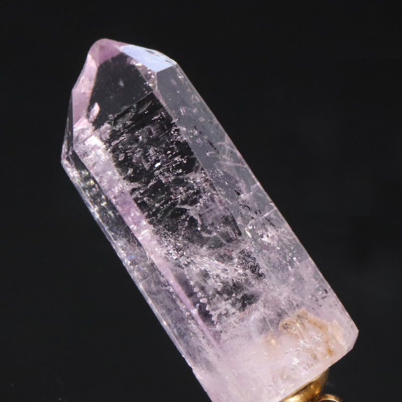 【対象商品10点以上ご購入で30％OFF/決済時に自動割引】ペンダントトップ　ベラクルスアメジスト＜メキシコ産＞　不定形　ステンレス製　ゴールド　ケース付き  [co-g1893]