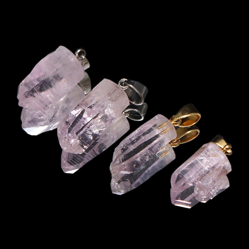 【対象商品10点以上ご購入で30％OFF/決済時に自動割引】ペンダントトップ　ベラクルスアメジスト＜メキシコ産＞　不定形　約8～11mm×約12～23mm　ステンレス製　ケース付き  [co-g1894]