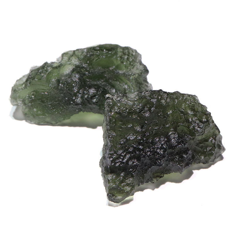 原石　モルダバイト　チェコ産　約3.7ｇ　ランダム発送　ケース付き  [co-g1902]