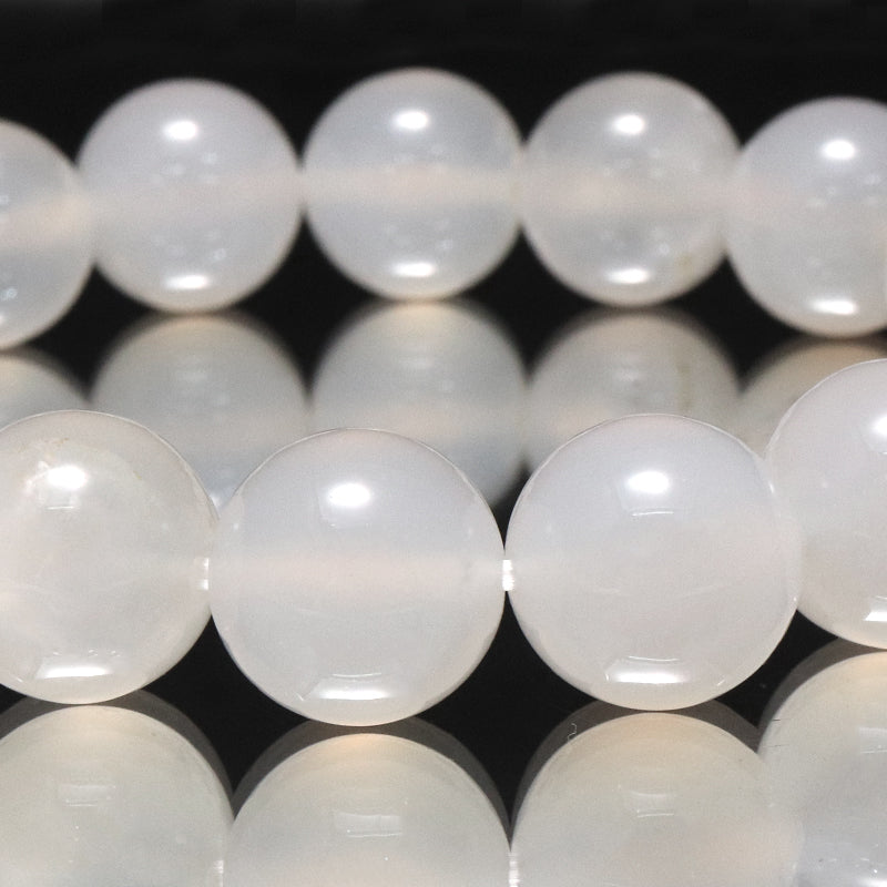 【日本銘石】ブレス　花石玉髄＜北海道産＞　丸 [co-g1913]