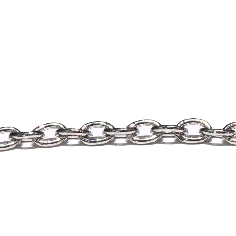 パーツ　サージカルステンレスチェーン　S-25　アズキ(幅約2mm) 　[co-g1918]