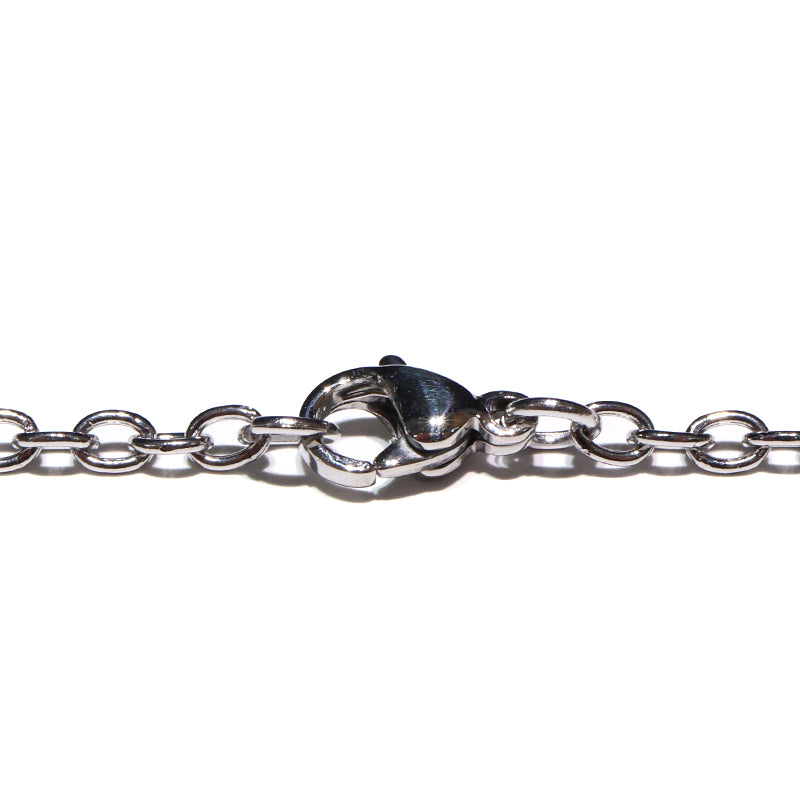 パーツ　サージカルステンレスチェーン　S-25　アズキ(幅約2mm) 　[co-g1918]