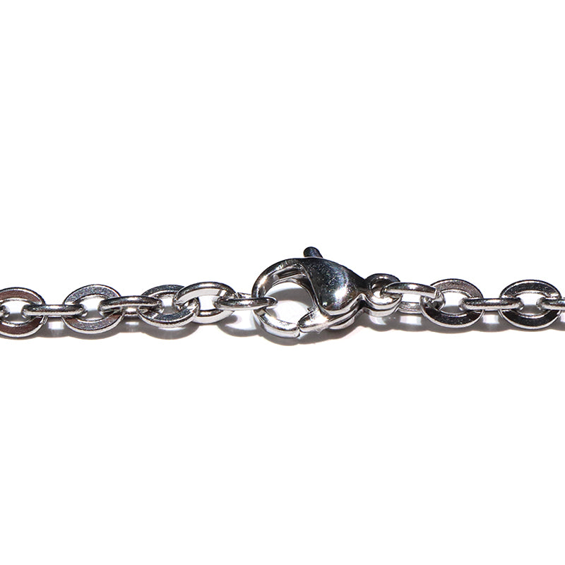 パーツ　サージカルステンレスチェーン　S-21　アズキ(幅約3mm) 　[co-g1917]