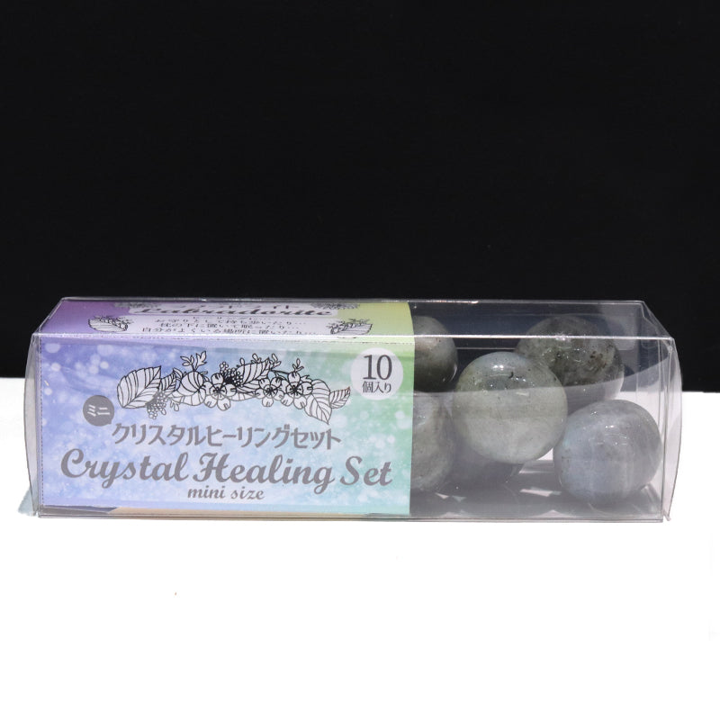 タンブル　クリスタルヒーリングセット　ラブラドライト＜マダガスカル産＞　ミニ　約10個  [co-g1938]