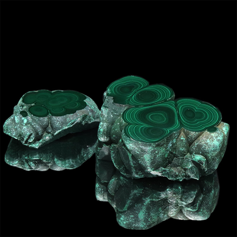 原石　天眼マラカイト　コンゴ共和国産　全13種類  [co-g1940]