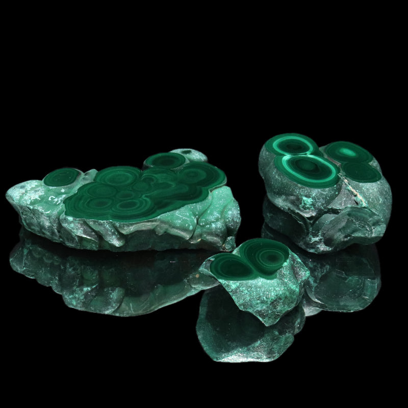 原石　天眼マラカイト　コンゴ共和国産　全13種類  [co-g1940]