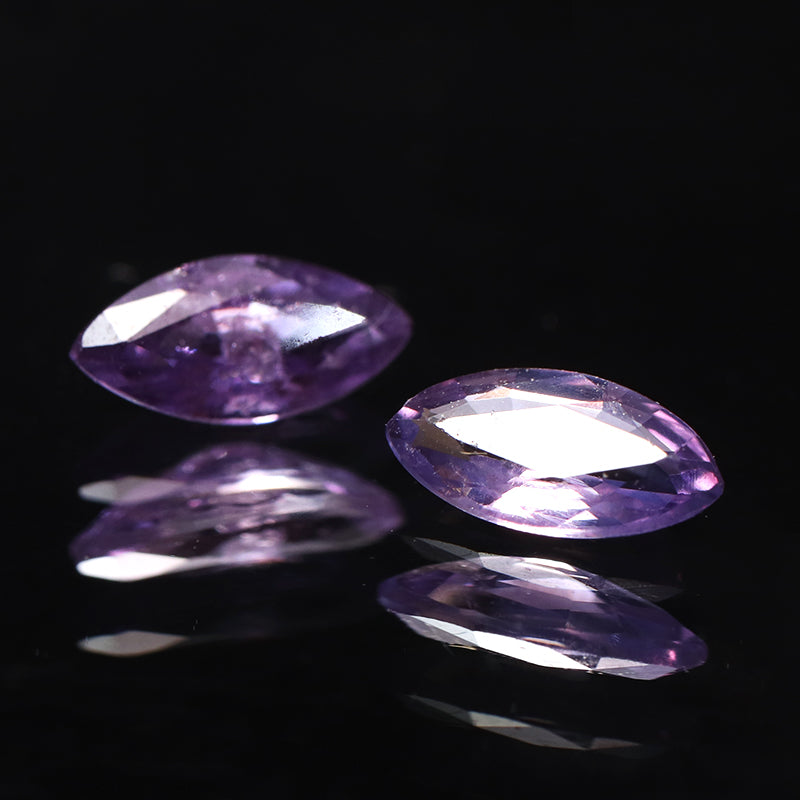 ルース　ファンシーサファイア＜スリランカ産＞　パープル　マーキスカット　約3×6mm  [co-g1046]