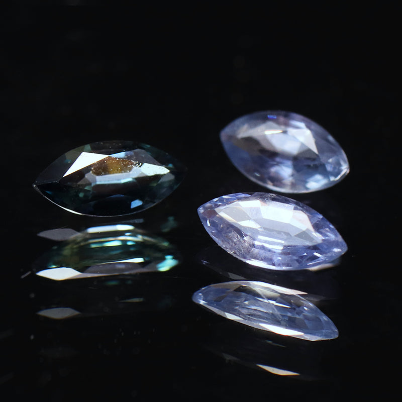 ルース　ファンシーサファイア＜スリランカ産＞　ブルー　マーキスカット　約2×5mm  [co-g1045]