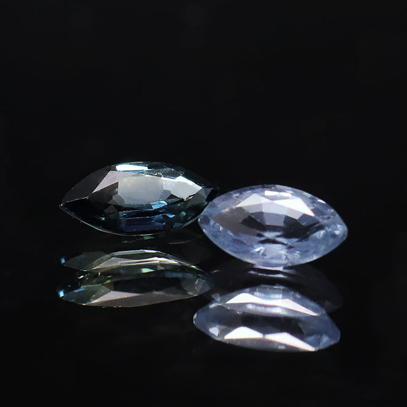 ルース　ファンシーサファイア＜スリランカ産＞　ブルー　マーキスカット　約2×5mm  [co-g1045]