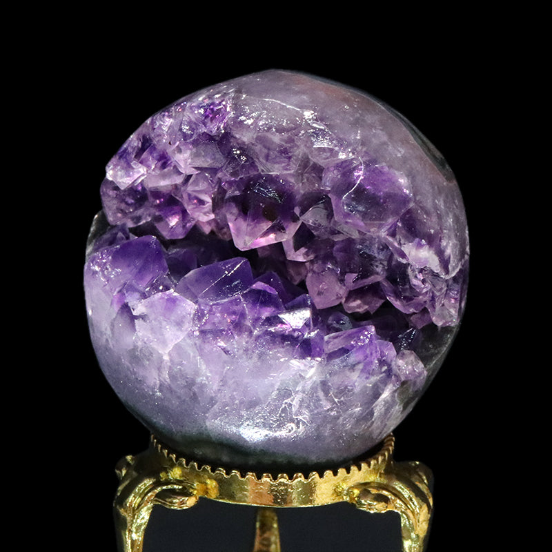 置物　笑口アメジスト　ウルグアイ産　全10種　ランダム発送  [co-g1949]