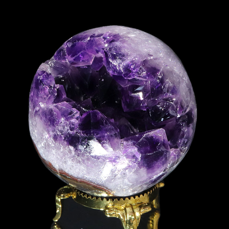 置物　笑口アメジスト　ウルグアイ産　全10種　ランダム発送  [co-g1949]