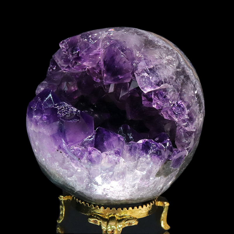 置物　笑口アメジスト　ウルグアイ産　全10種　ランダム発送  [co-g1949]