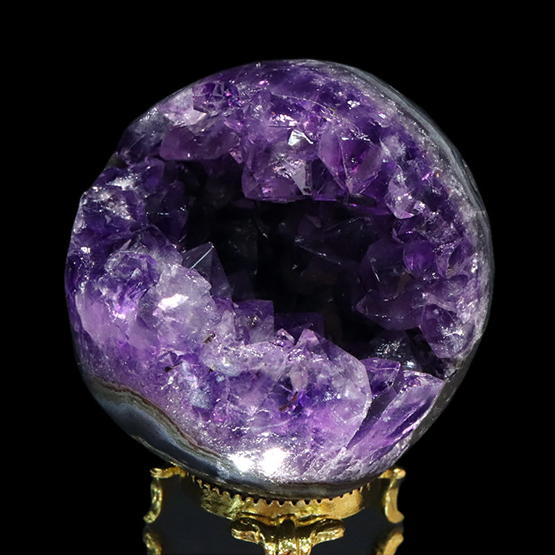 置物　笑口アメジスト　ウルグアイ産　全10種　ランダム発送  [co-g1949]