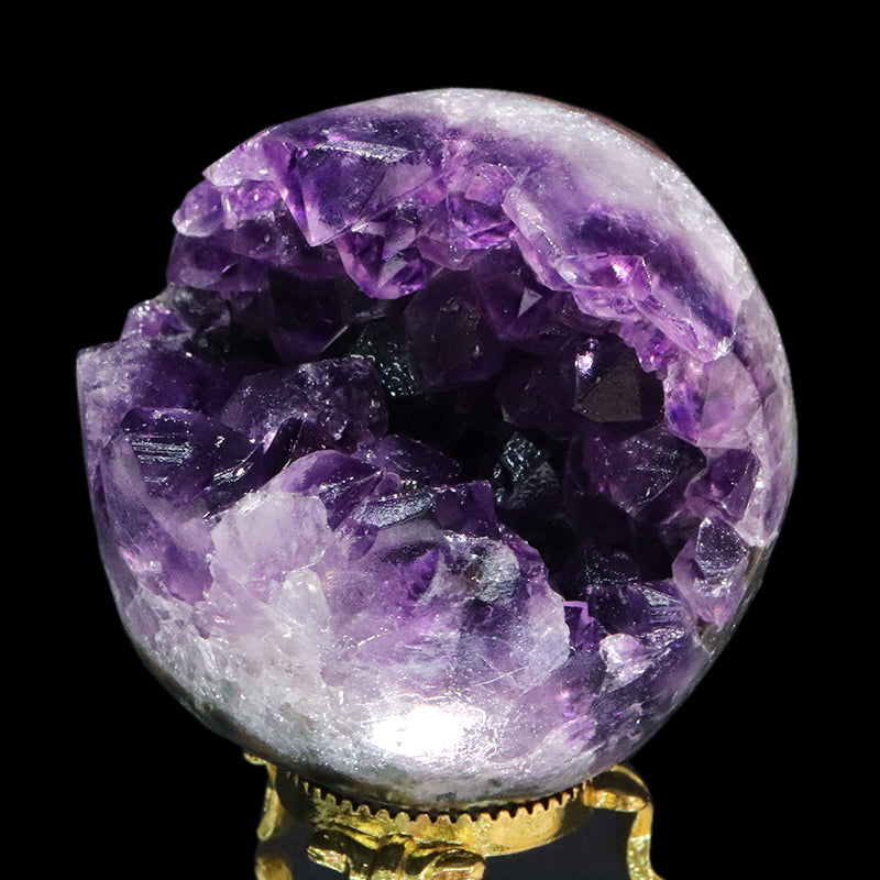 置物　笑口アメジスト　ウルグアイ産　全10種　ランダム発送  [co-g1949]