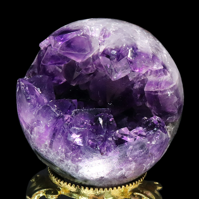 置物　笑口アメジスト　ウルグアイ産　全10種　ランダム発送  [co-g1949]