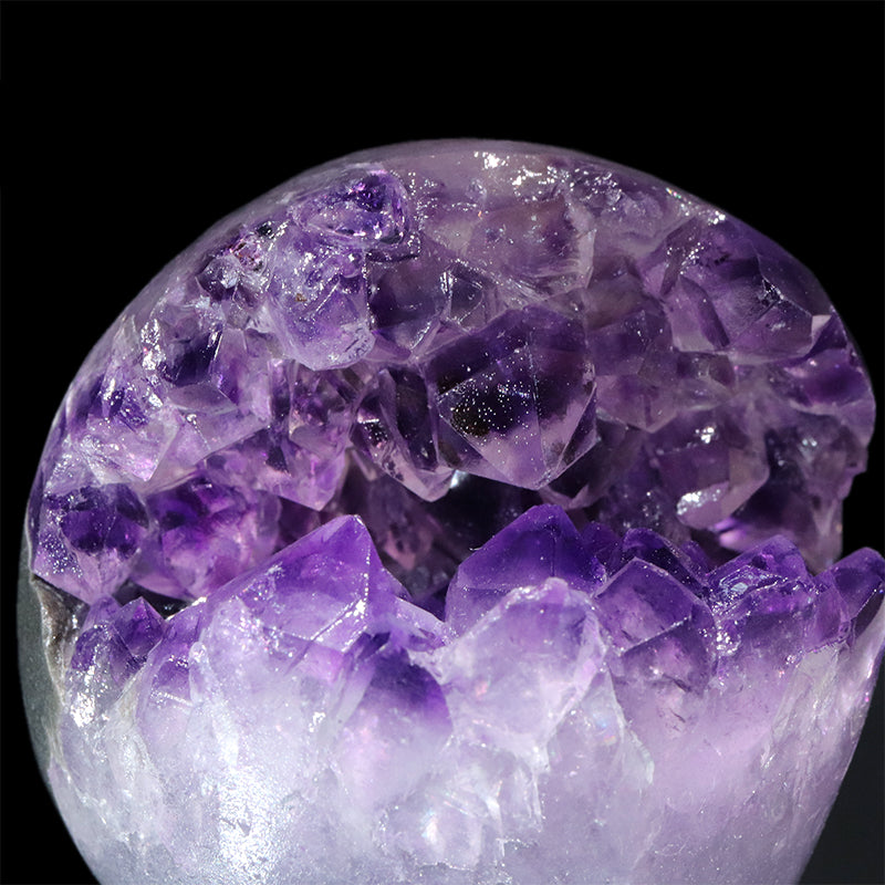 置物　笑口アメジスト　ウルグアイ産　全10種　ランダム発送  [co-g1949]