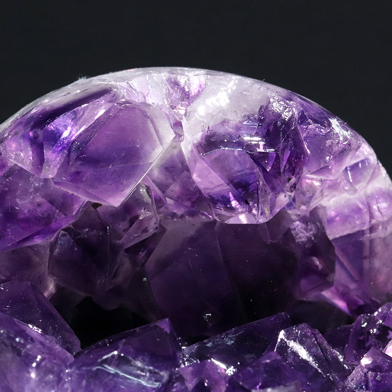 置物　笑口アメジスト　ウルグアイ産　全10種　ランダム発送  [co-g1949]