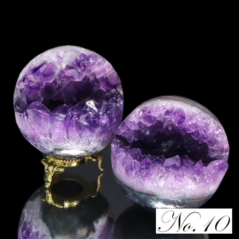 置物　笑口アメジスト　ウルグアイ産　全10種　ランダム発送  [co-g1949]