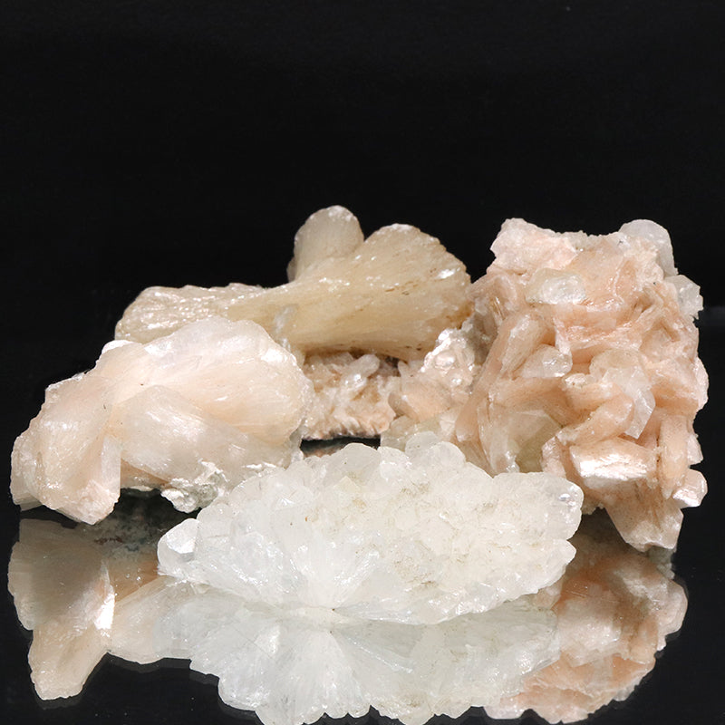 【特別価格】原石詰め合わせセット　アポフィライト×スティルバイト×ヒューランダイト　約10個入り　インド産  [co-g1957]